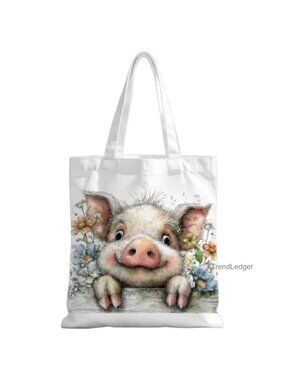 Canvas Tote Bag Reusable Grocery Bag Daily Commute